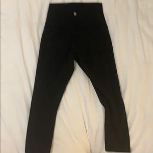 LULULEMON Cropped Wunder Under Black
